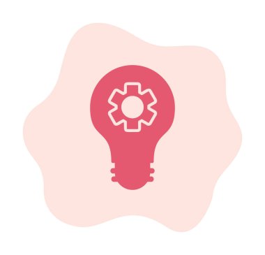 Simgesinin içinde dişliler olan ampul