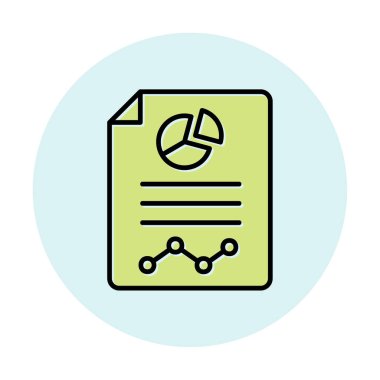 Analiz web simgesi vektör illüstrasyonu    