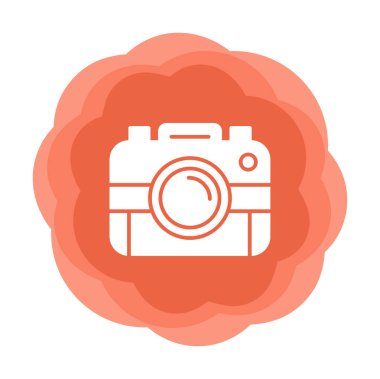 fotoğraf makinesi simgesi, vektör illüstrasyonu 