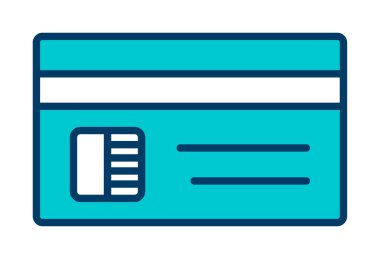 Basit kredi kartı simgesi tasarımı