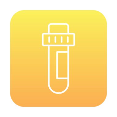 Modern eğitim ikonunun vektör çizimi. Test Tübü                                   