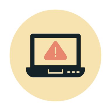 uyarı simgesi olan dizüstü bilgisayar 