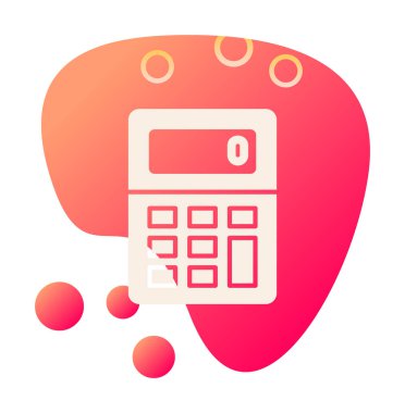 modern hesap makinesi düz vektör çizimi  