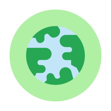 earth icon, vector illustration simple design