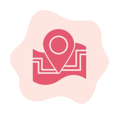 harita işareti simgesi. vektör çizim 