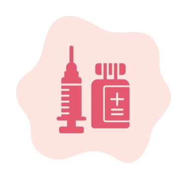 Aşılama web simgesi, vektör illüstrasyonu