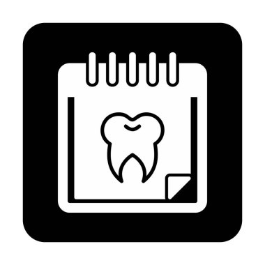 Vektör illüstrasyonundan diş atama simgesi 