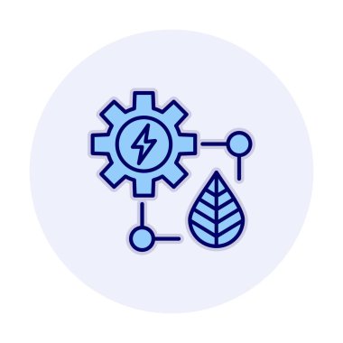 eko enerji simgesi, vektör illüstrasyonu basit tasarım