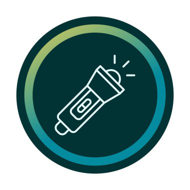 el feneri düz simge vektör çizim  