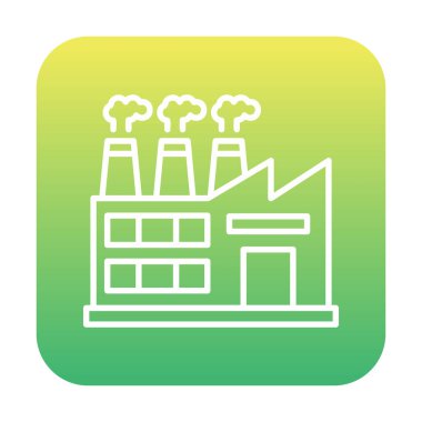 Factory icon, vector illustration simple design