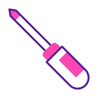 tornavida aracı izole edilmiş simge vektör çizimi