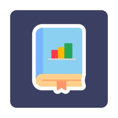 Çizelge simgesi, vektör illüstrasyonu   