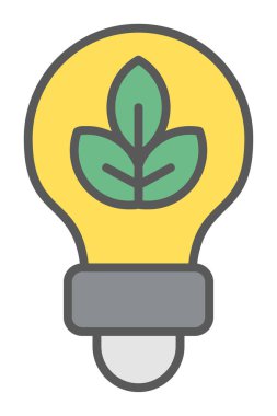 Ampul simgesi. vektör illüstrasyonu 