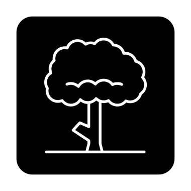 ağaç web simge vektör çizim