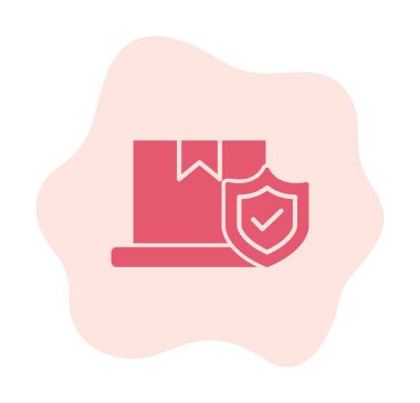 İşaretleme simgesi, vektör illüstrasyonlu kutu 