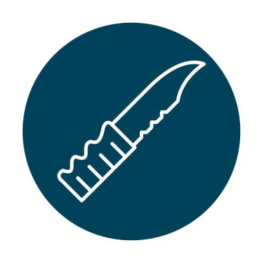 Bıçak tasarımı illüstrasyonunun vektör simgesi