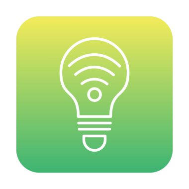 Ampul Ağı simgesi basit bir çizim. Akıllı Ampul                                                     