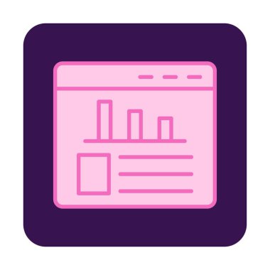 İstatistik simgesinin web vektör çizimi           