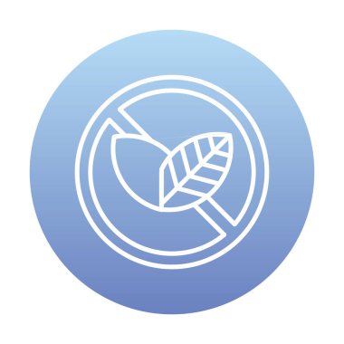 Tütün Günü vektör illüstrasyonu yok, dumanı tüten renk çizgisi simgesi yok 