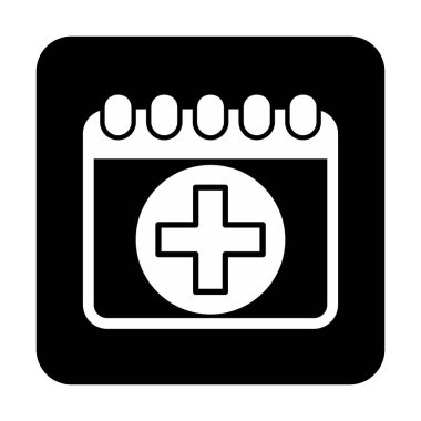 Takvim simgesi, vektör illüstrasyonu basit tasarım