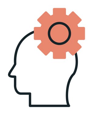 Yaratıcı süreç simgesi, vektör illüstrasyonu                       