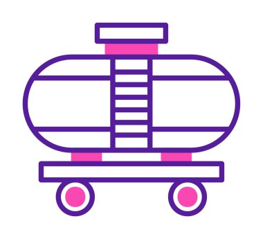 Tren, vagon nakliye ikonları. Kargo için lojistik resimler