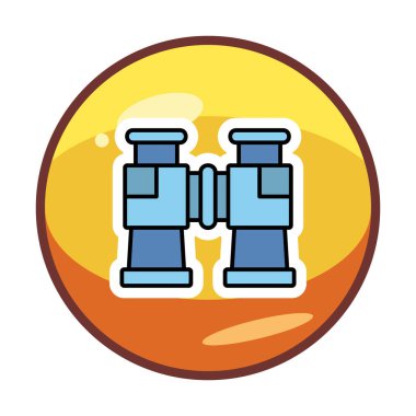 binoküler ikon vektör çizimi