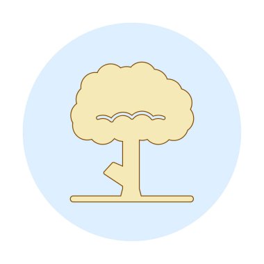 ağaç web simge vektör çizim