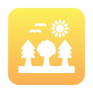 forest icon, vector illustration simple design