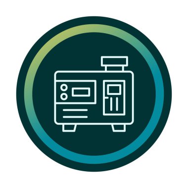 Elektrik jeneratörü satır simgesi biçimi