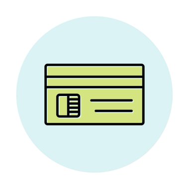 Basit kredi kartı simgesi tasarımı