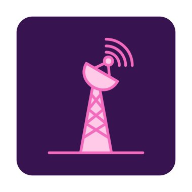 Sinyal Kulesi ikon vektör illüstrasyonu 