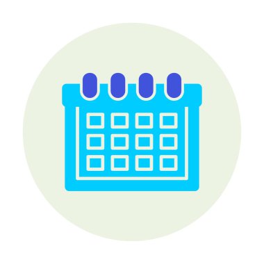  Basit web takvimi vektör illüstrasyonuName