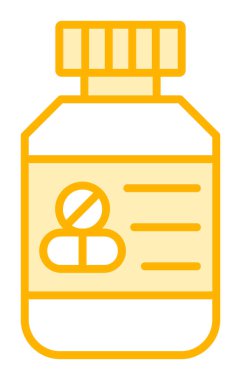 Hapları şişe simge vektör çizim   