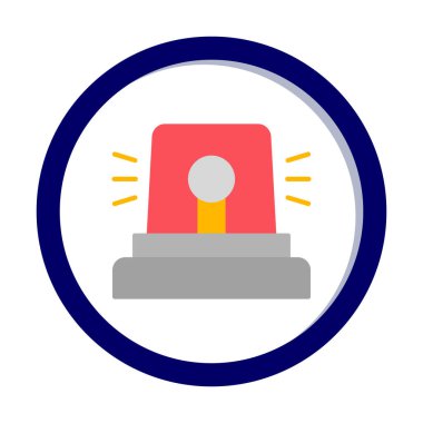 Siren simgesi, vektör çizimi 