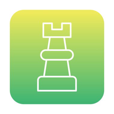 Satranç kalesi için vektör simgesi