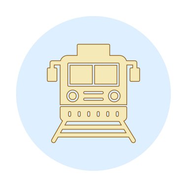 tren vektör simgesi modern basit illüstrasyon