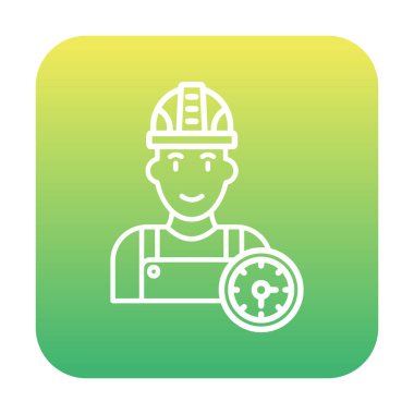 Çalışma Zamanı web simgesi vektör illüstrasyonu