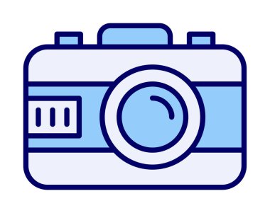 fotoğraf makinesi simgesi, vektör illüstrasyonu 