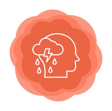 Depresyon konsepti vektör illüstrasyonu