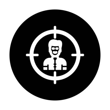 hedef simge, vektör illüstrasyonu basit tasarım