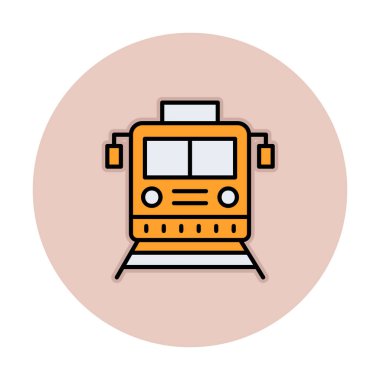 tren vektör simgesi modern basit illüstrasyon