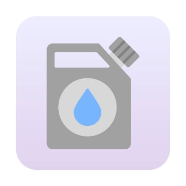  Yakıt Çubuğu simgesi, vektör illüstrasyonu   