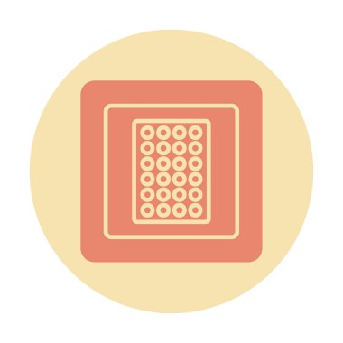 Nikotin Yaması ikon vektör illüstrasyon tasarımı