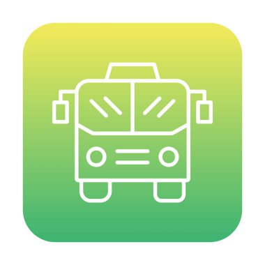 bus simgesi, vektör illüstrasyonu