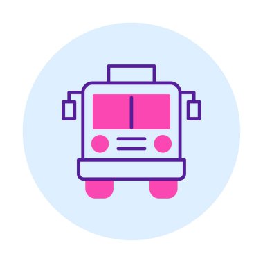 bus simgesi, vektör illüstrasyonu