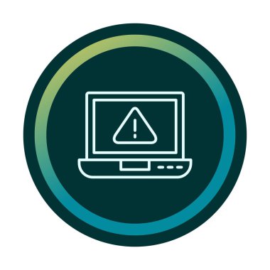 uyarı simgesi olan dizüstü bilgisayar 