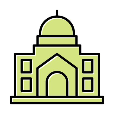 Cami bina simgesini, vektör çizim  