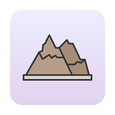 dağ ikonu vektör illüstrasyonu 