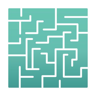 Labirent için labirent oyunu, çözüm. vektör